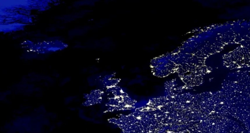 scandinavia from space